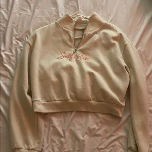 H&M Self Love Cropped Sweater
